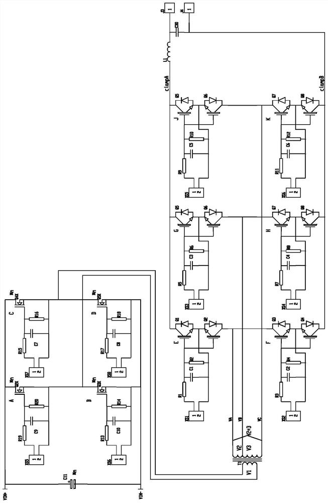 A sine wave high-frequency chain three-level lithium battery inverter capable of energy feedback