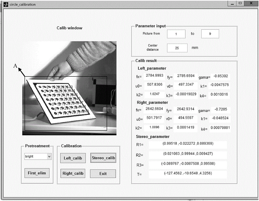 Stereo vision system calibration platform and calibration method based on solid circular calibration plate