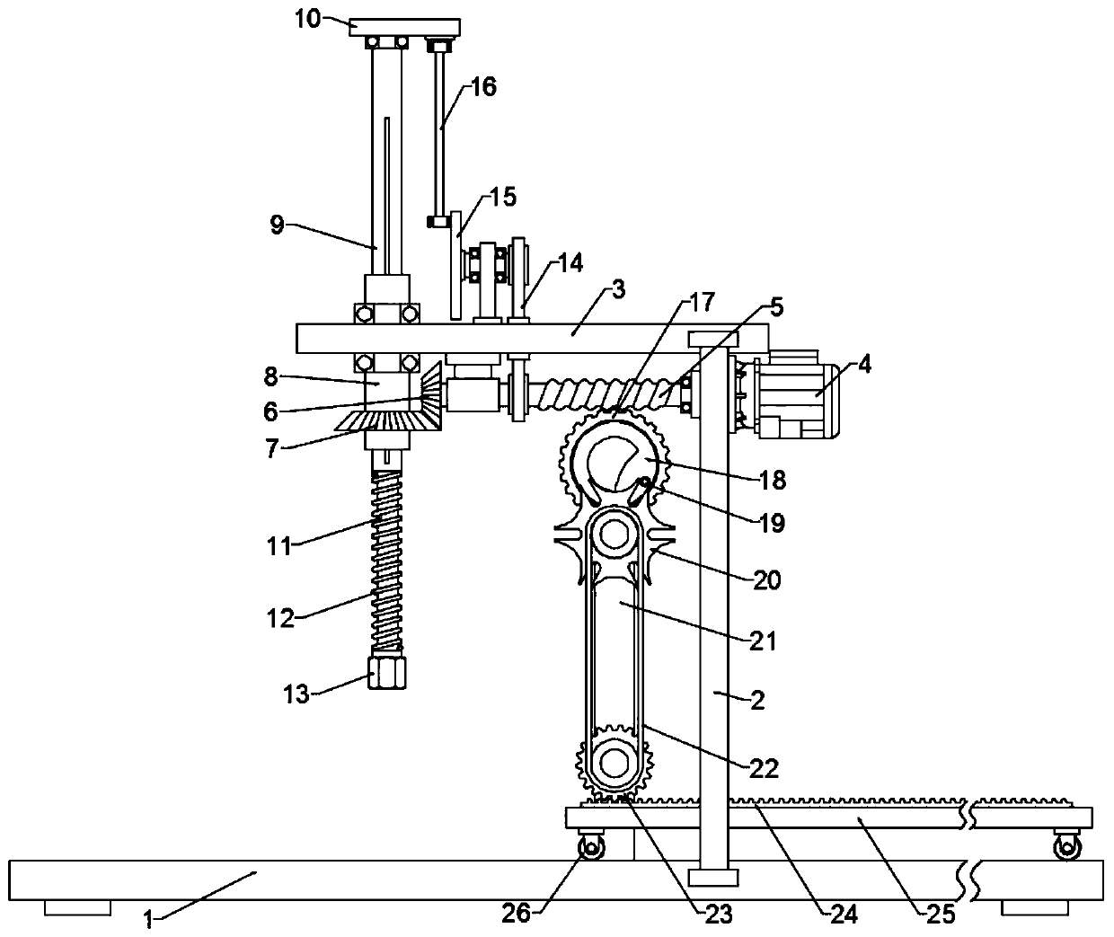 Bolt assembling automatic production robot and assembling method thereof