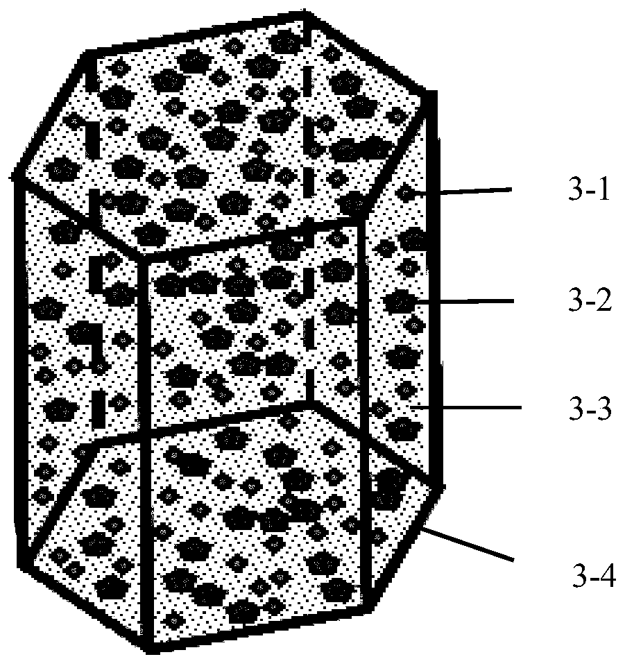 Optimized particle size ceramic reinforced metal matrix composite material and its preparation method and application