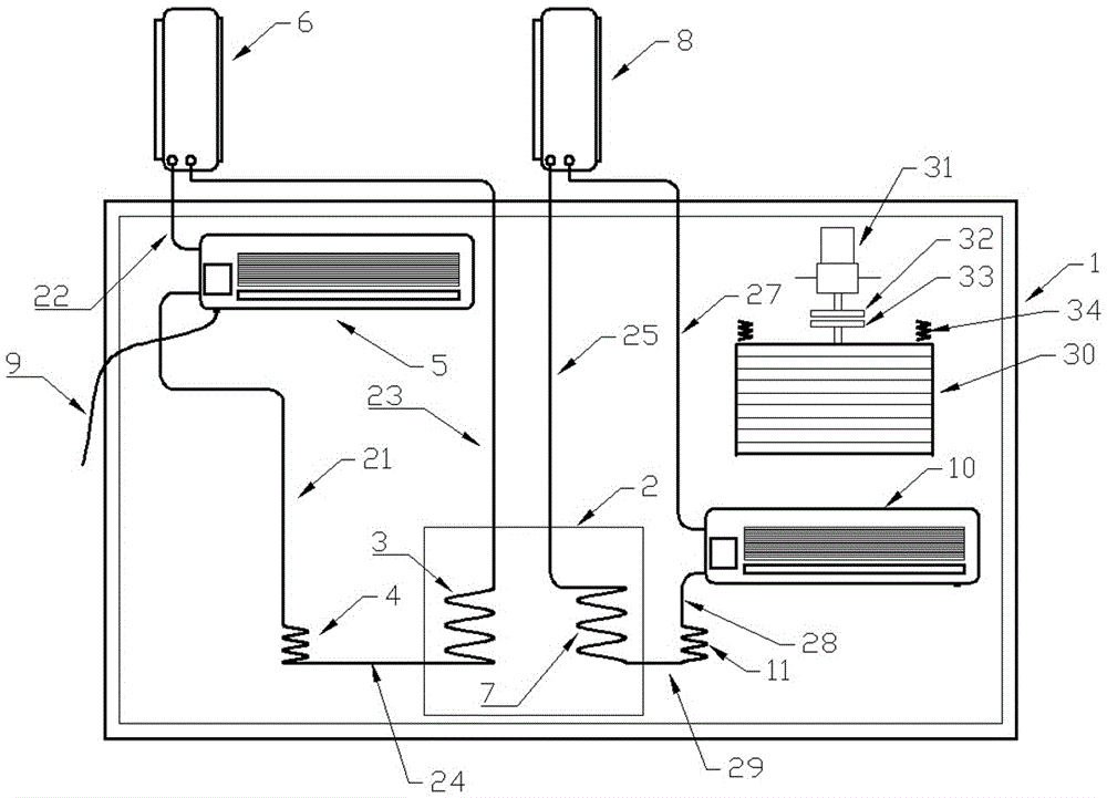 Screen body magnetic vibration air conditioning type drying device