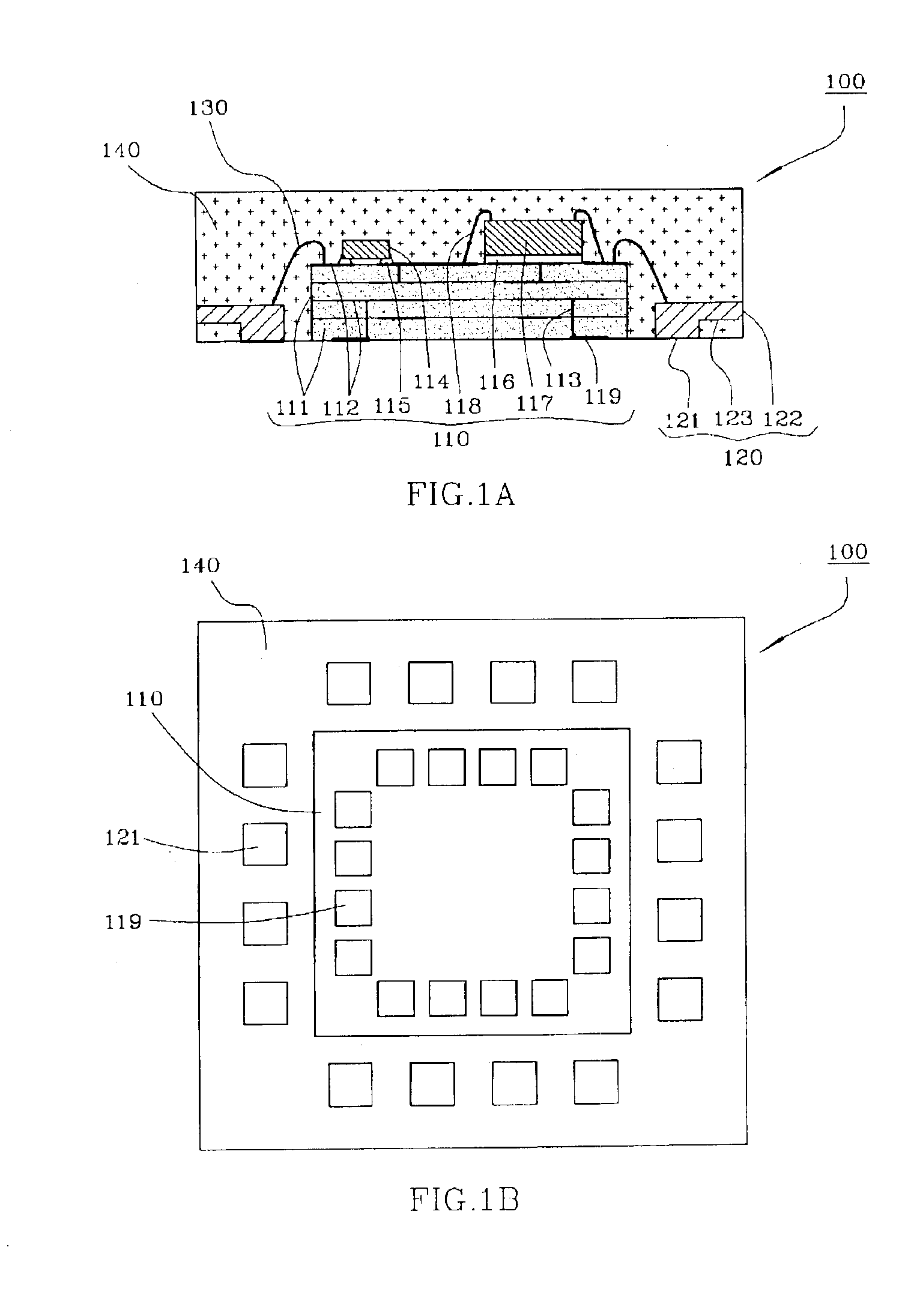 Semiconductor package including low temperature co-fired ceramic substrate