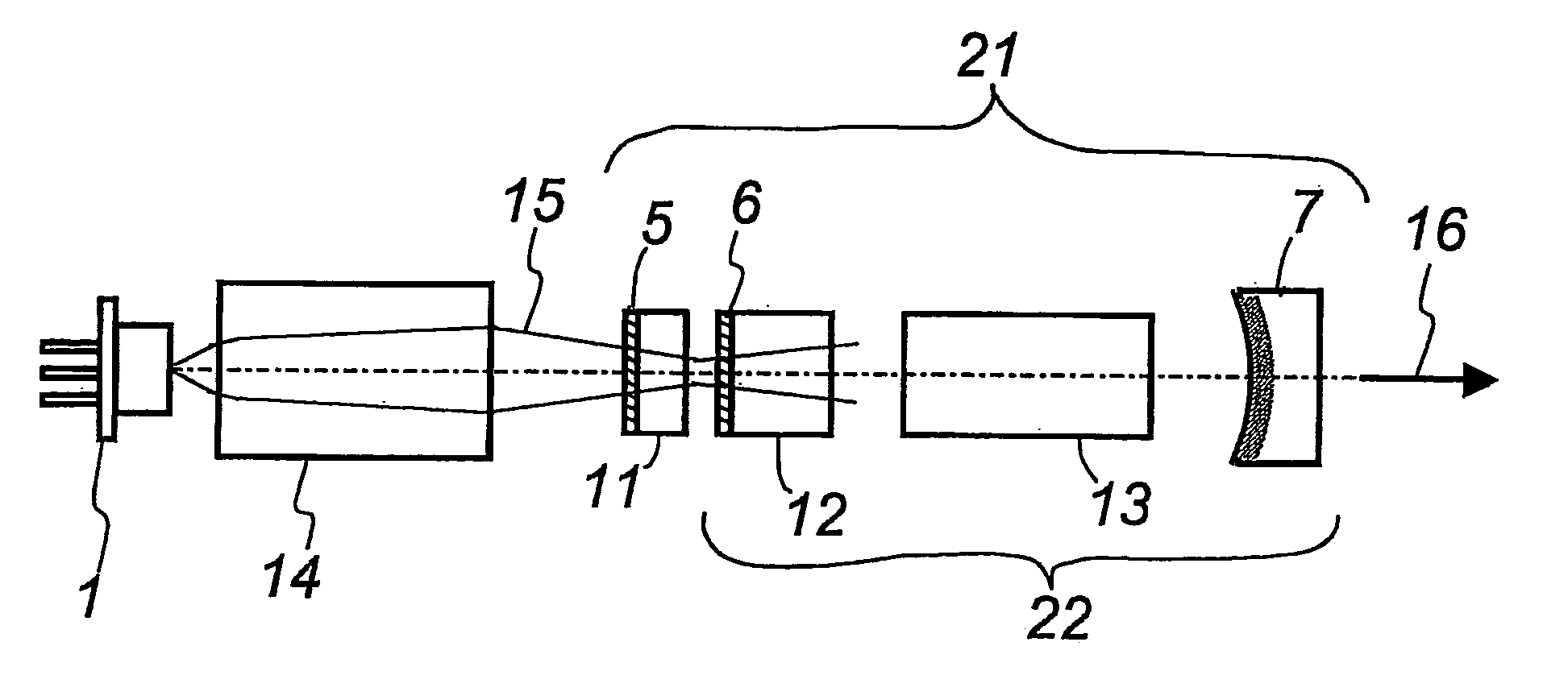 Intracavity sum-frequency mixing laser