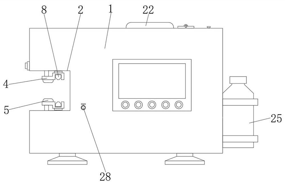 Vacuum inflation heat sealing device for food packaging