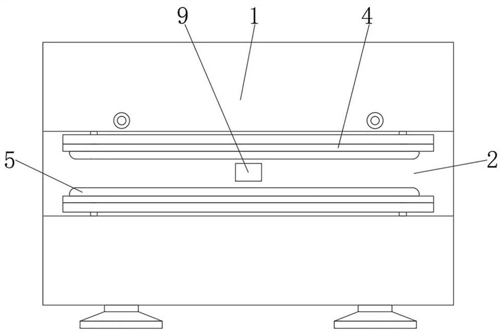 Vacuum inflation heat sealing device for food packaging