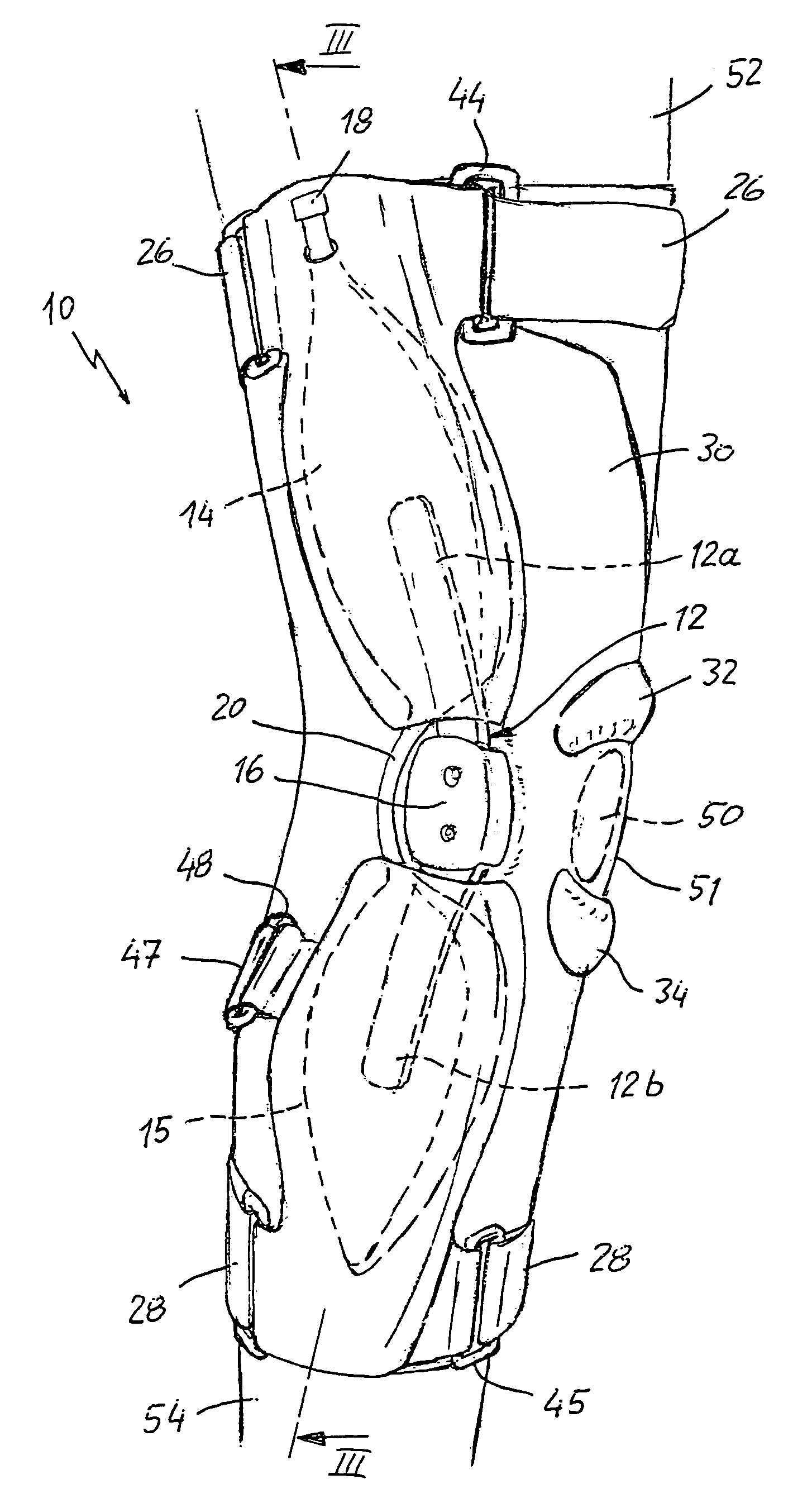 Knee-joint orthesis