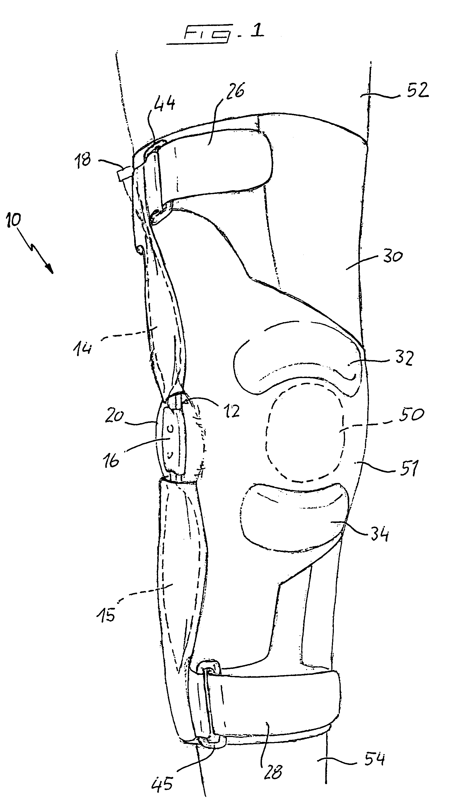 Knee-joint orthesis