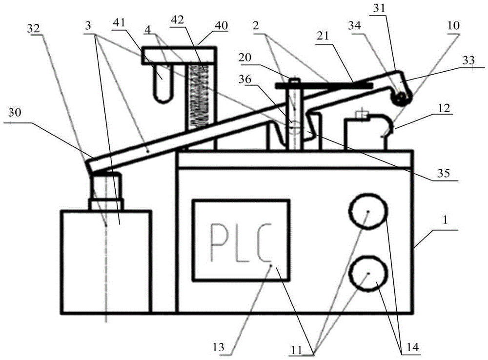 Semi-automatic forming device for cooling nozzle oil pipe and application method