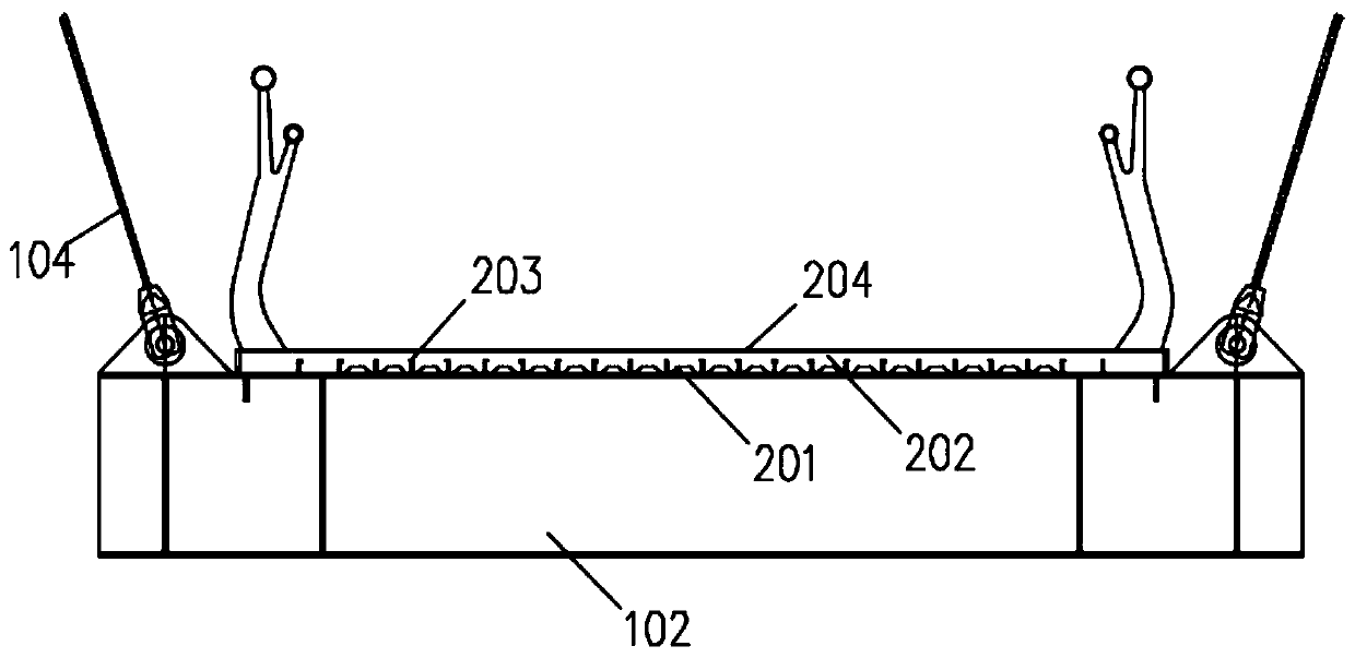 Profiled steel sheet combined bridge deck system of pedestrian suspension bridge, and construction method