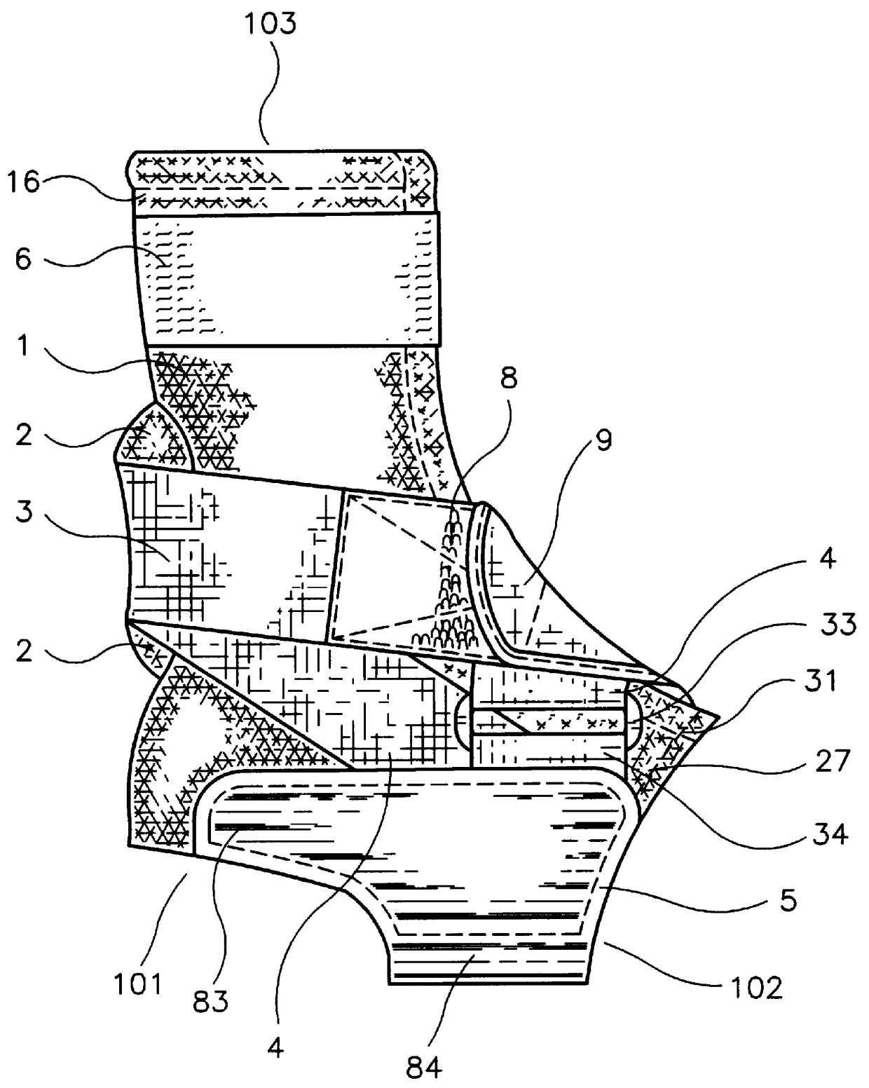 Adjustable ankle brace system