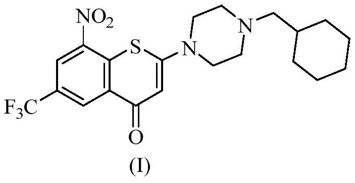 Salt of benzo-thiopyrone compound as well as preparation method and application of salt