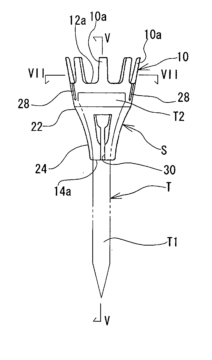 Golf ball support body