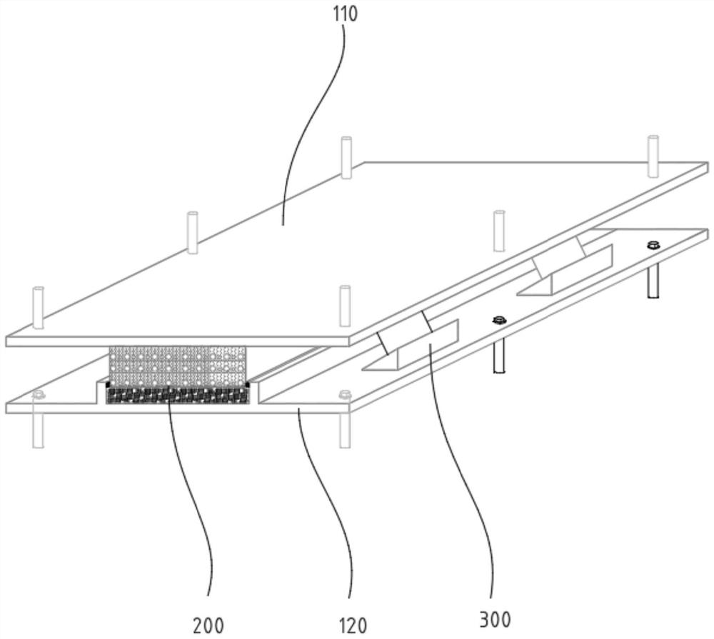 Sound barrier vibration attenuation and energy consumption device of distributed additional damping structure