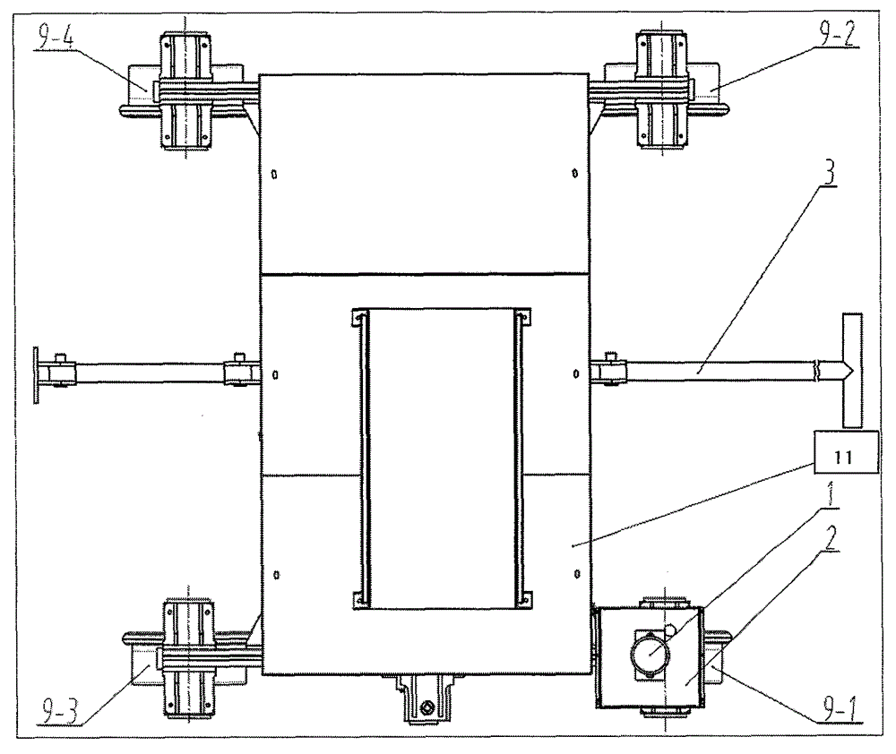 Track parameter dynamic test car based on combination of inertial sensor and navigational satellite