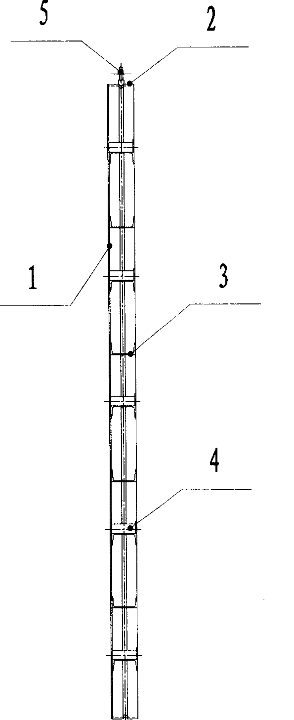 Non-back-ridgebuilt-up type all-steel big shuttering