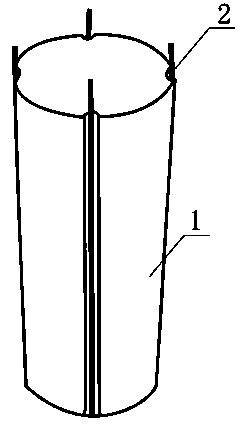 Device and method for monitoring pile body strain of round solid pile