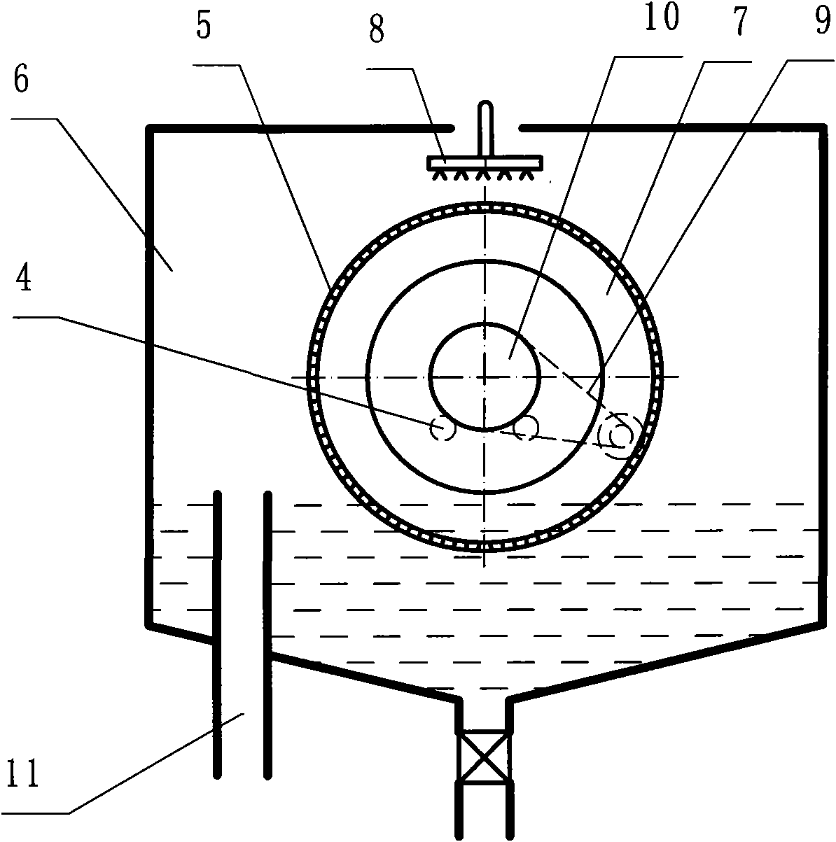 Device for precessing acid solution used in corron seed manufacture