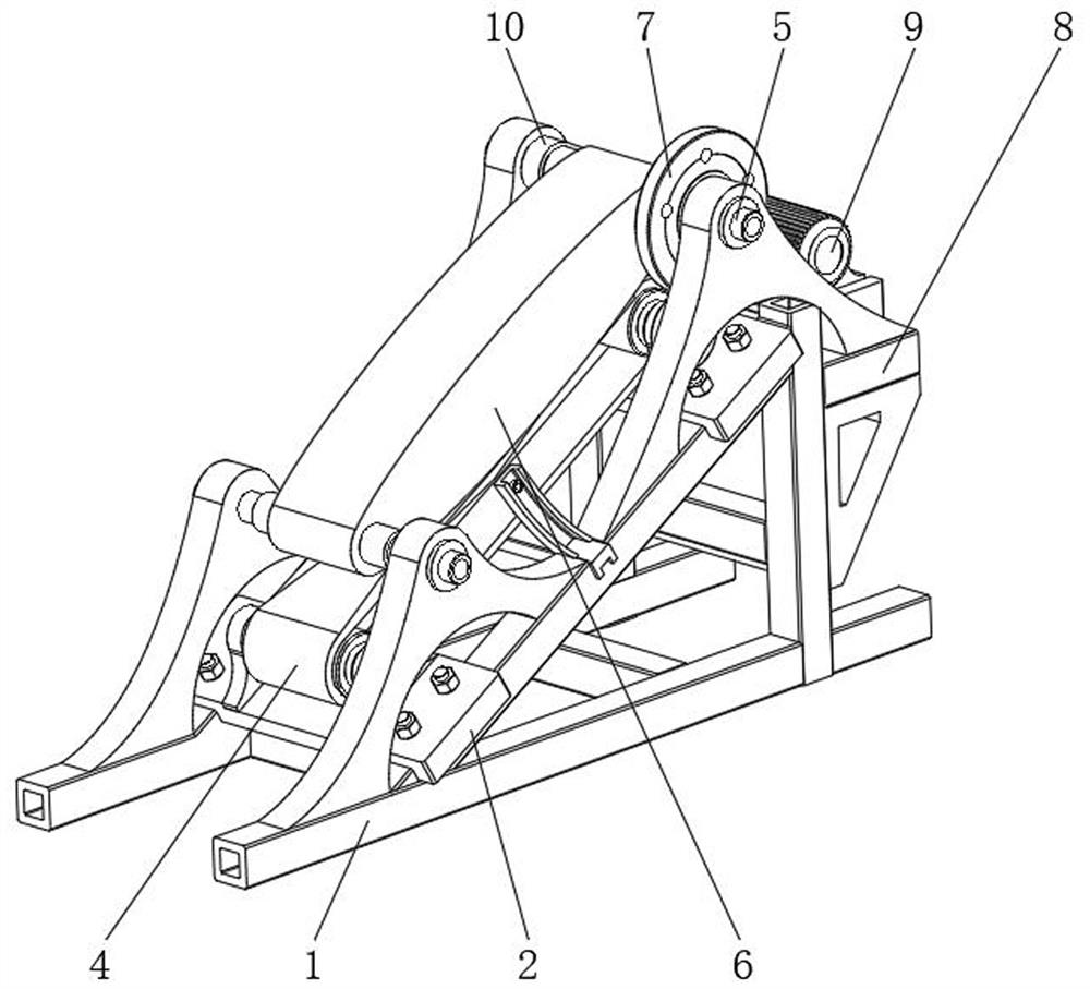 Material conveying device for sand making from building solid waste garbage