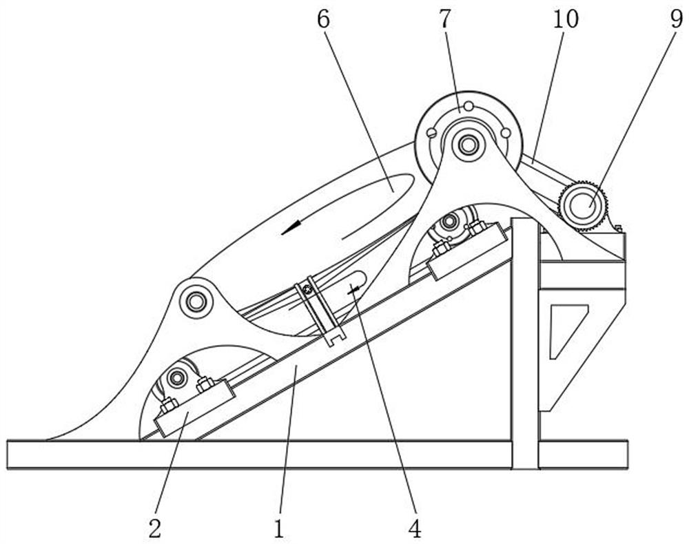 Material conveying device for sand making from building solid waste garbage