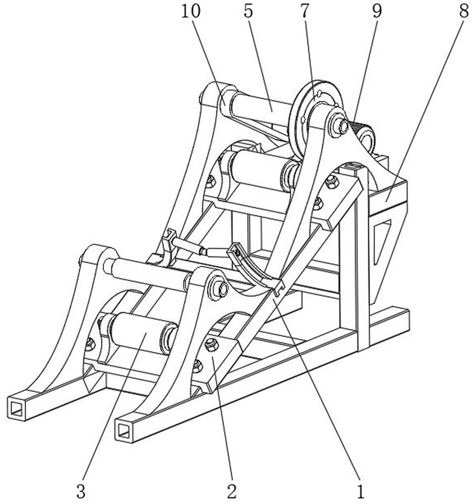 Material conveying device for sand making from building solid waste garbage