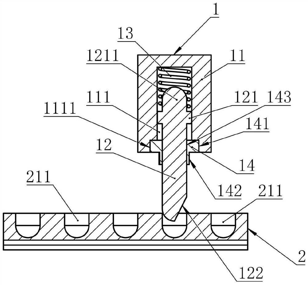 Internal locking type furniture