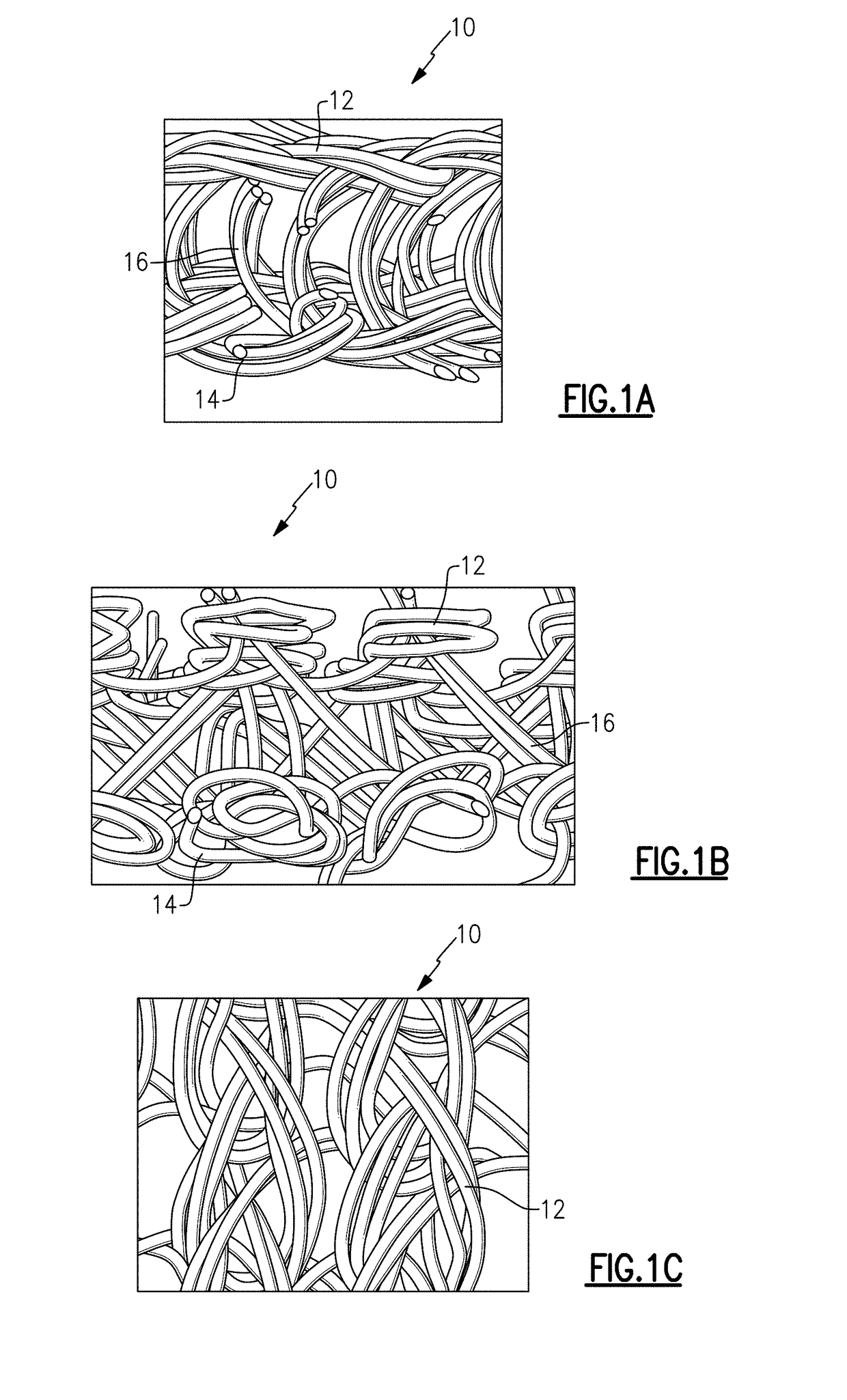 Three dimensional spacer fabric to increase the holding power of screws