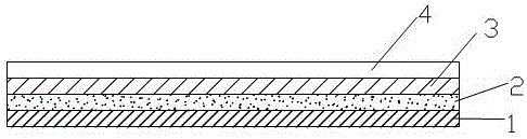 Noctilucous coated cloth and preparation method thereof