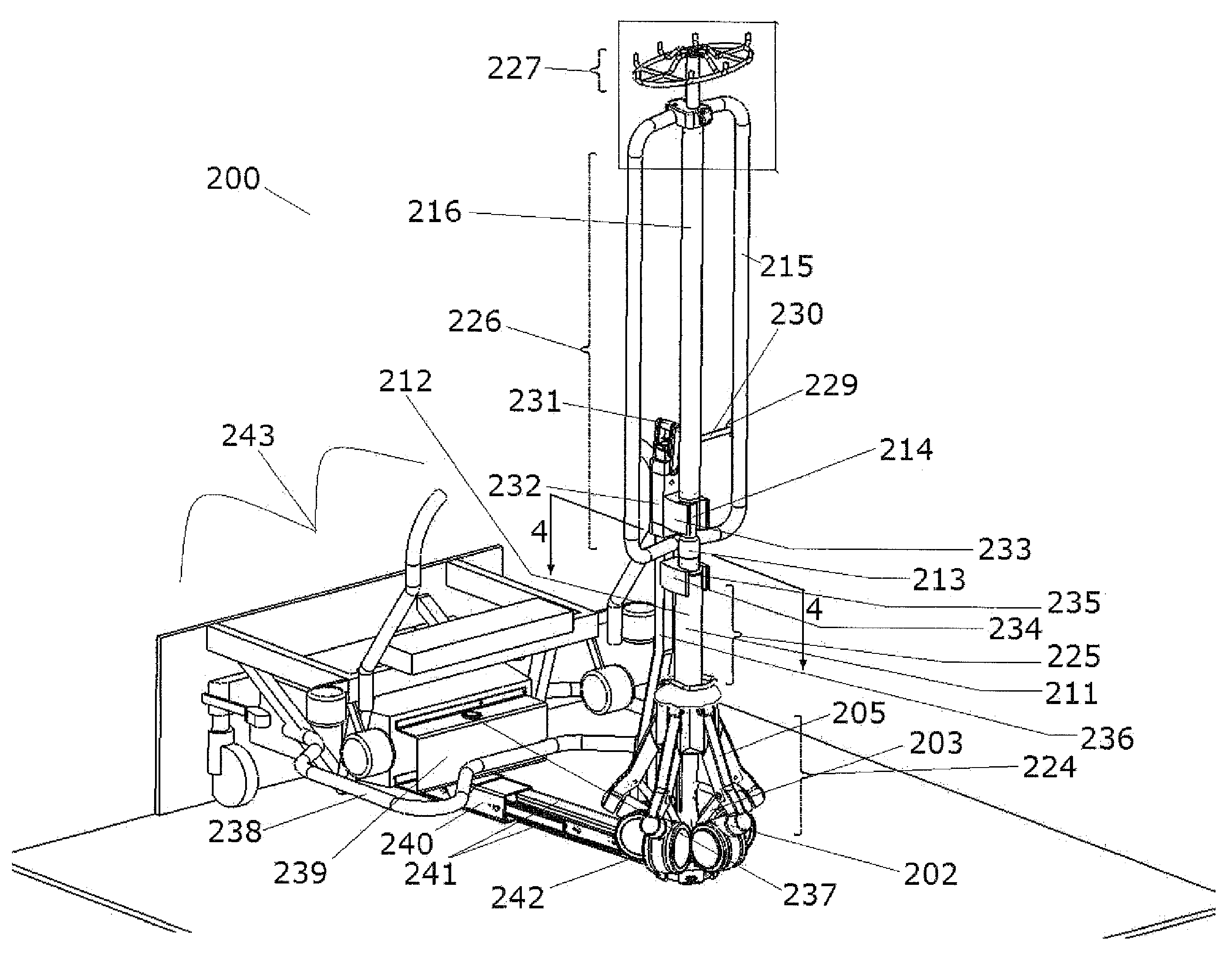 Transformable intravenous pole