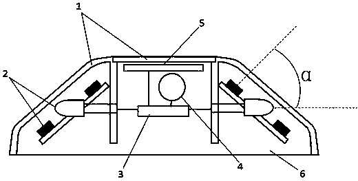 Solar luminous spike lamp and control method thereof