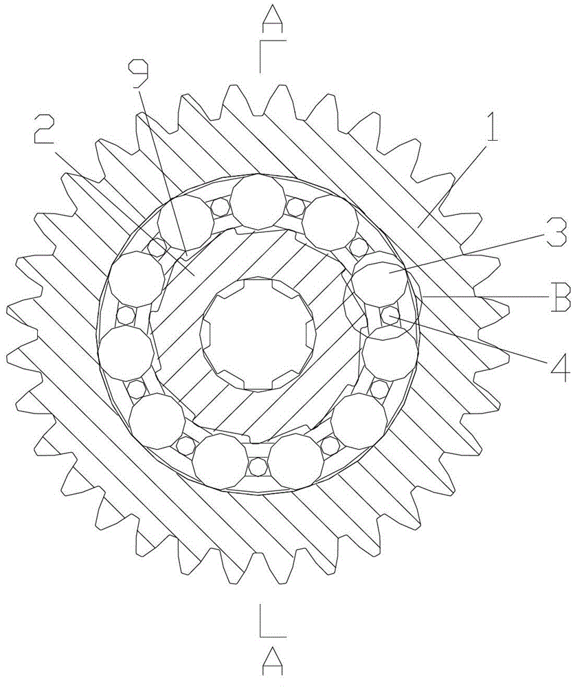 Floating auxiliary roller overrunning clutch