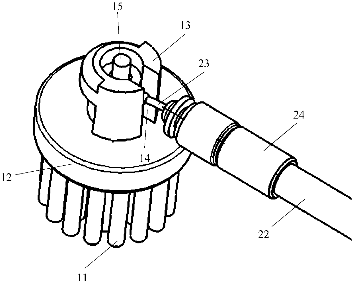 Vertical brushing type electric toothbrush