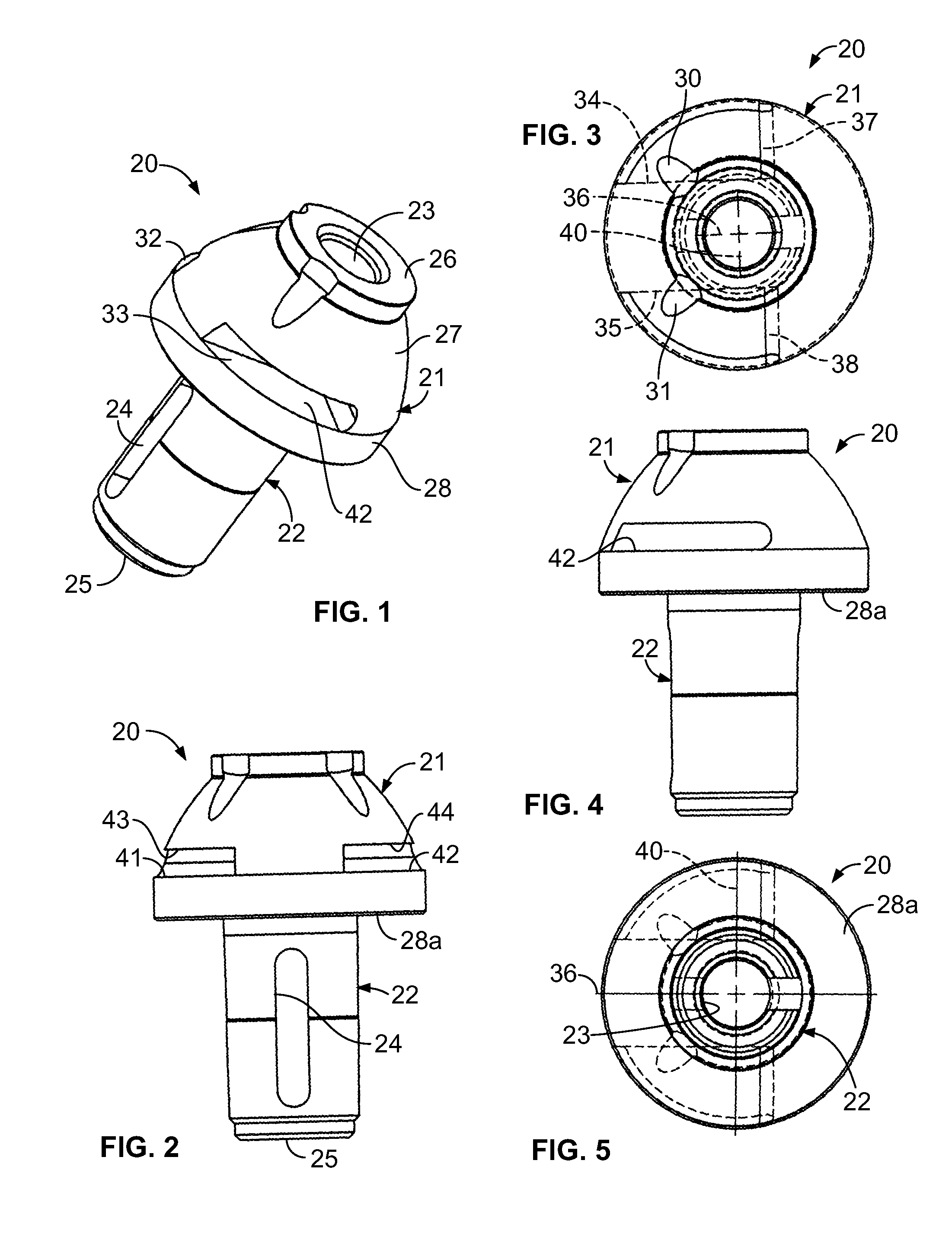 Dual slotted holder body for removal tool access