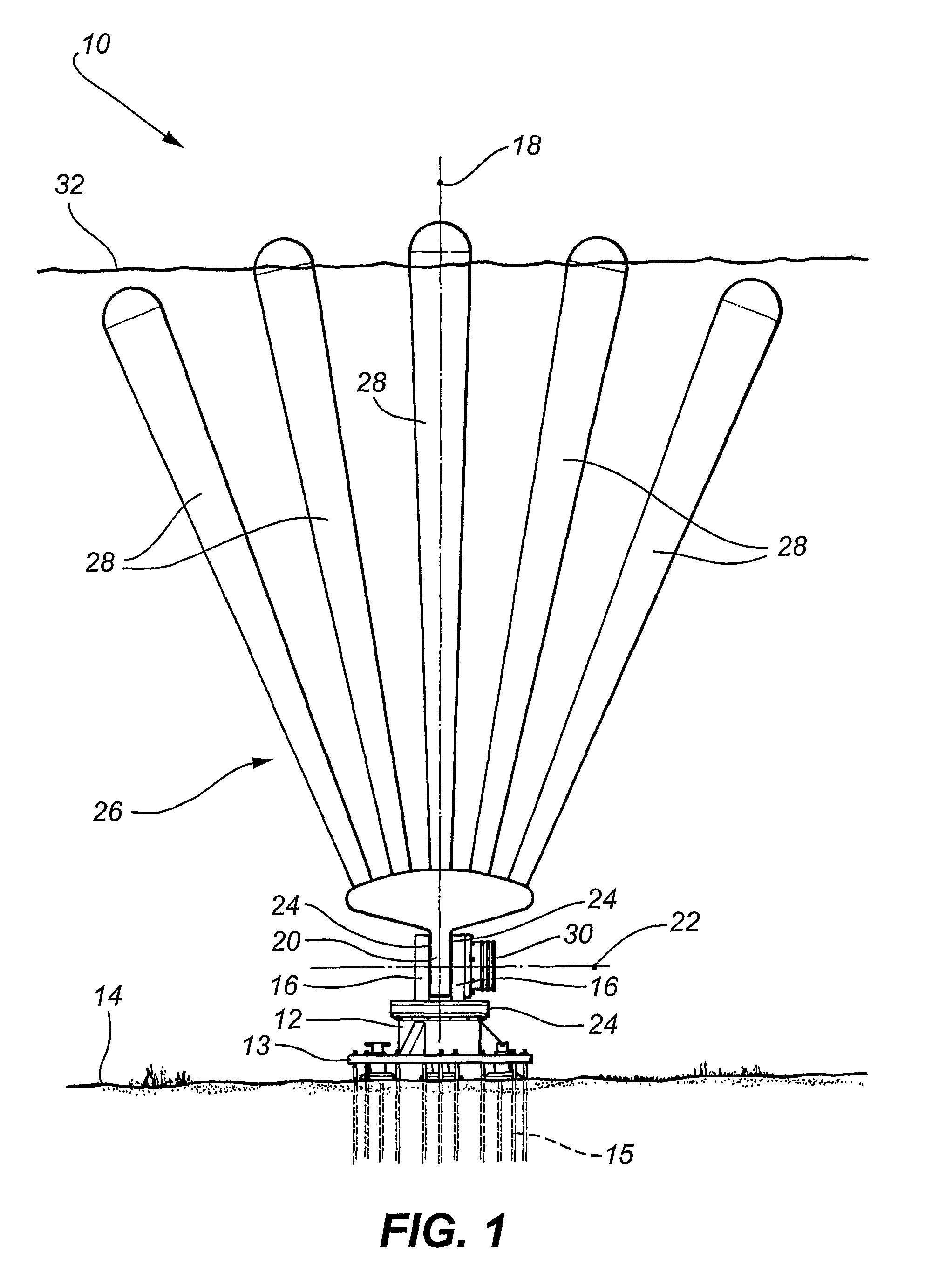 Wave energy capturing device