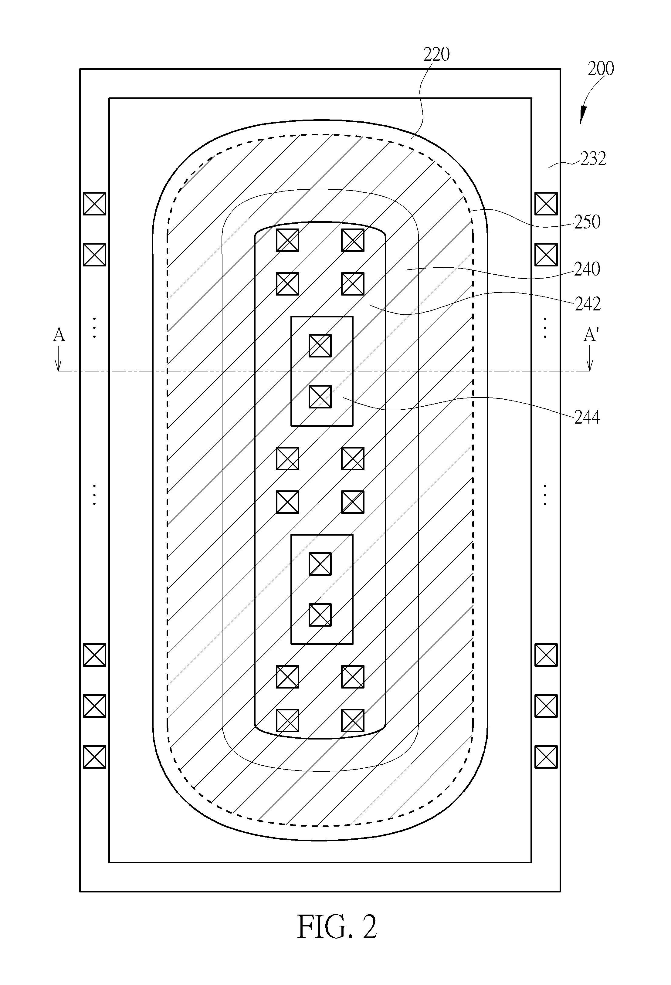 Lateral double-diffused metal-oxide-semiconudctor transistor device and layout pattern for LDMOS transistor device