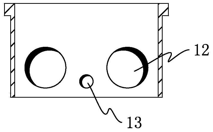 Telescopic cable box for prefabricated hollow concrete member and its application method