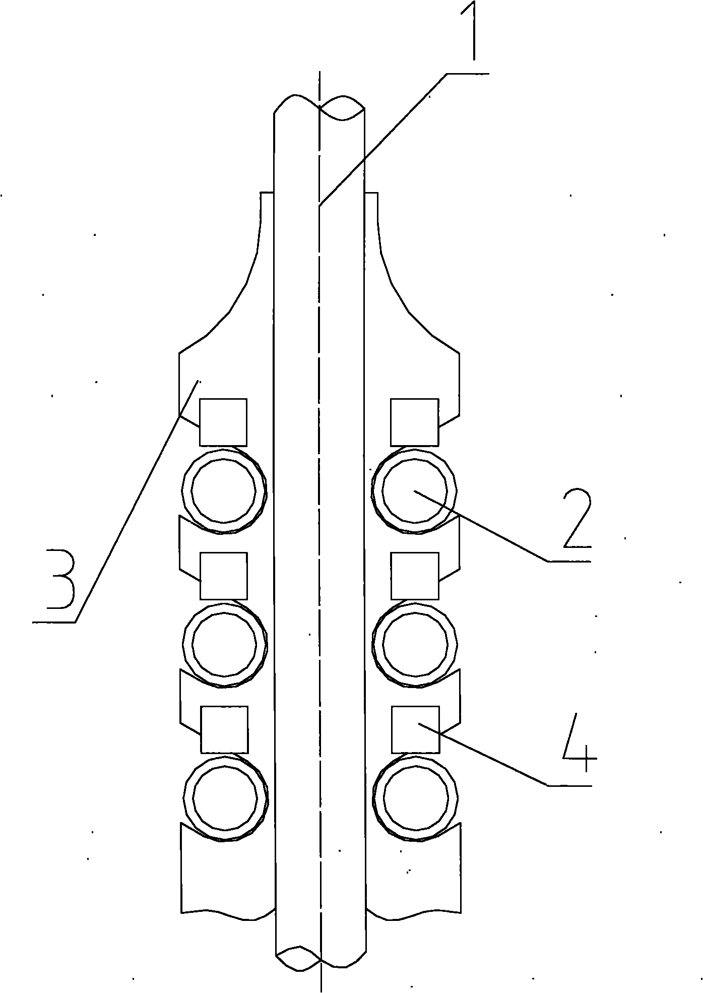 Suspension structure of pendent tube used for S-shaped tube panel