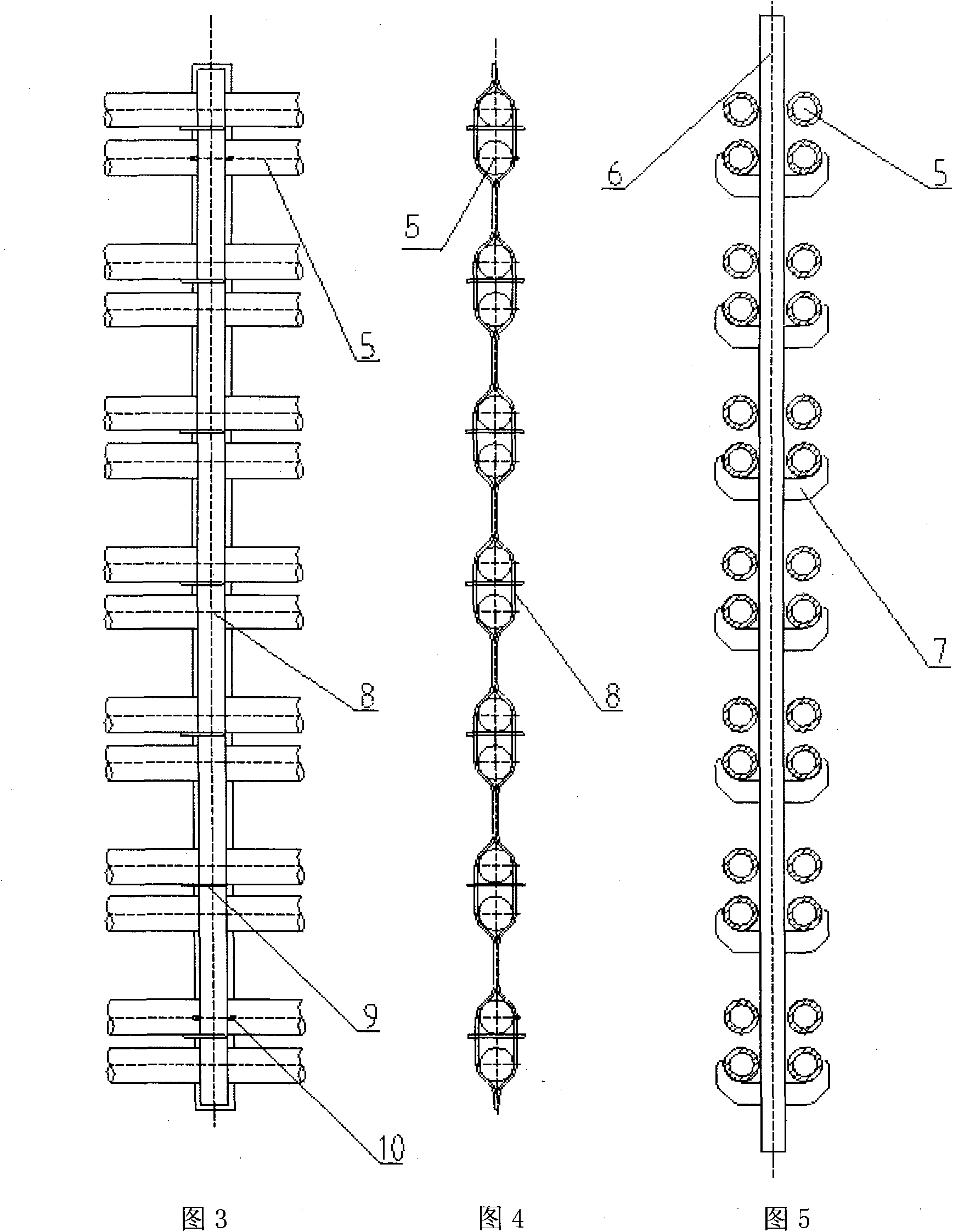 Suspension structure of pendent tube used for S-shaped tube panel