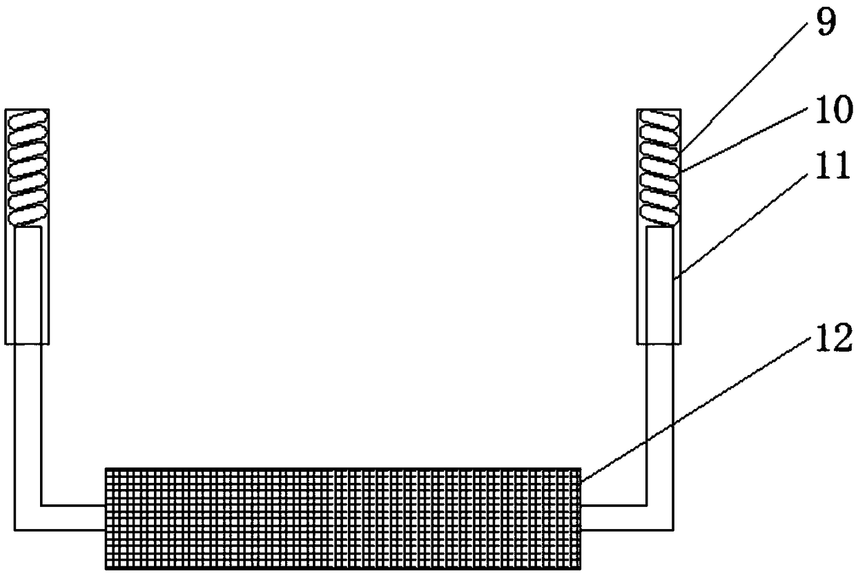 High-molecular rubber cutting device