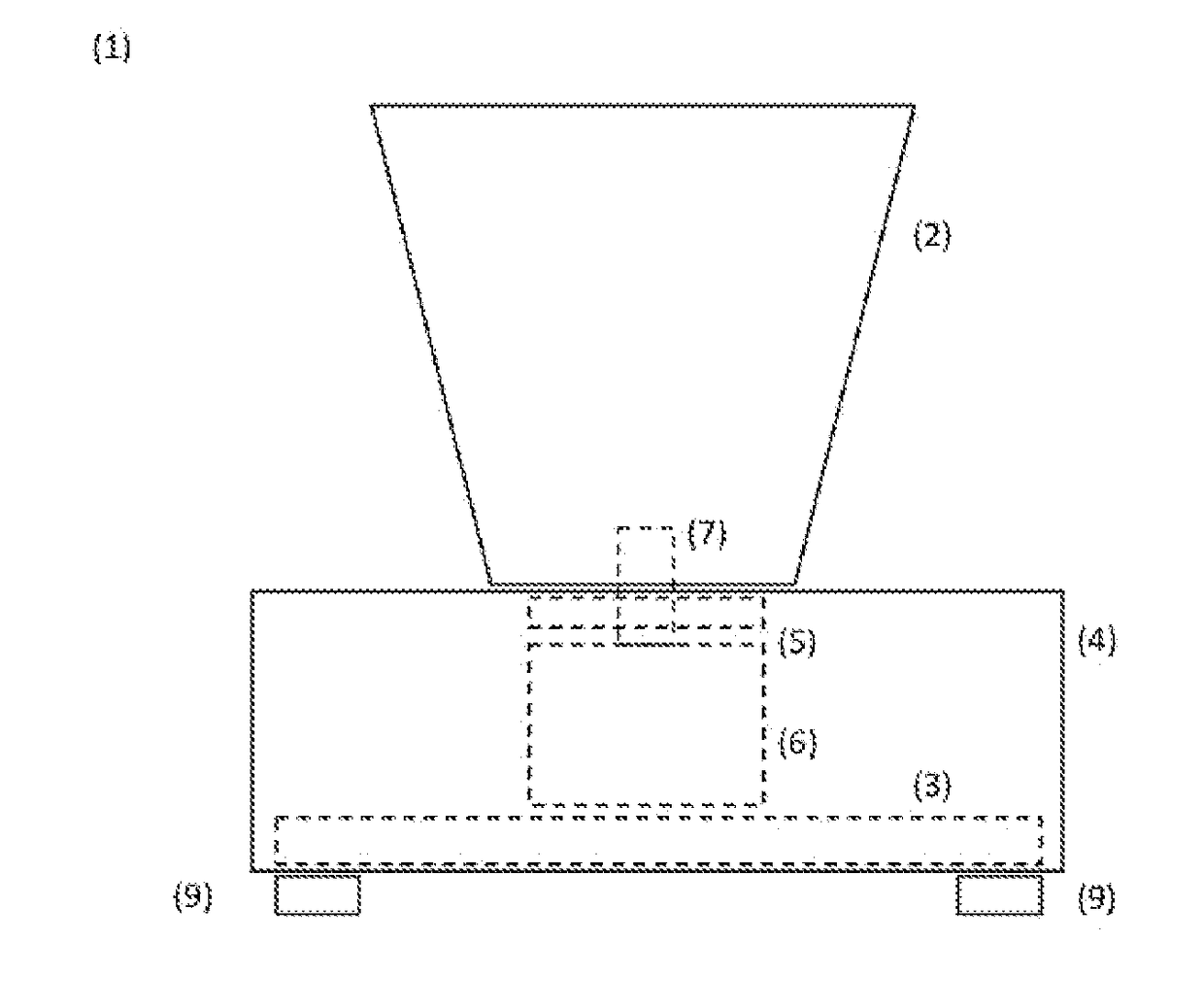 Food processing system presenting an integrated weighing arrangement