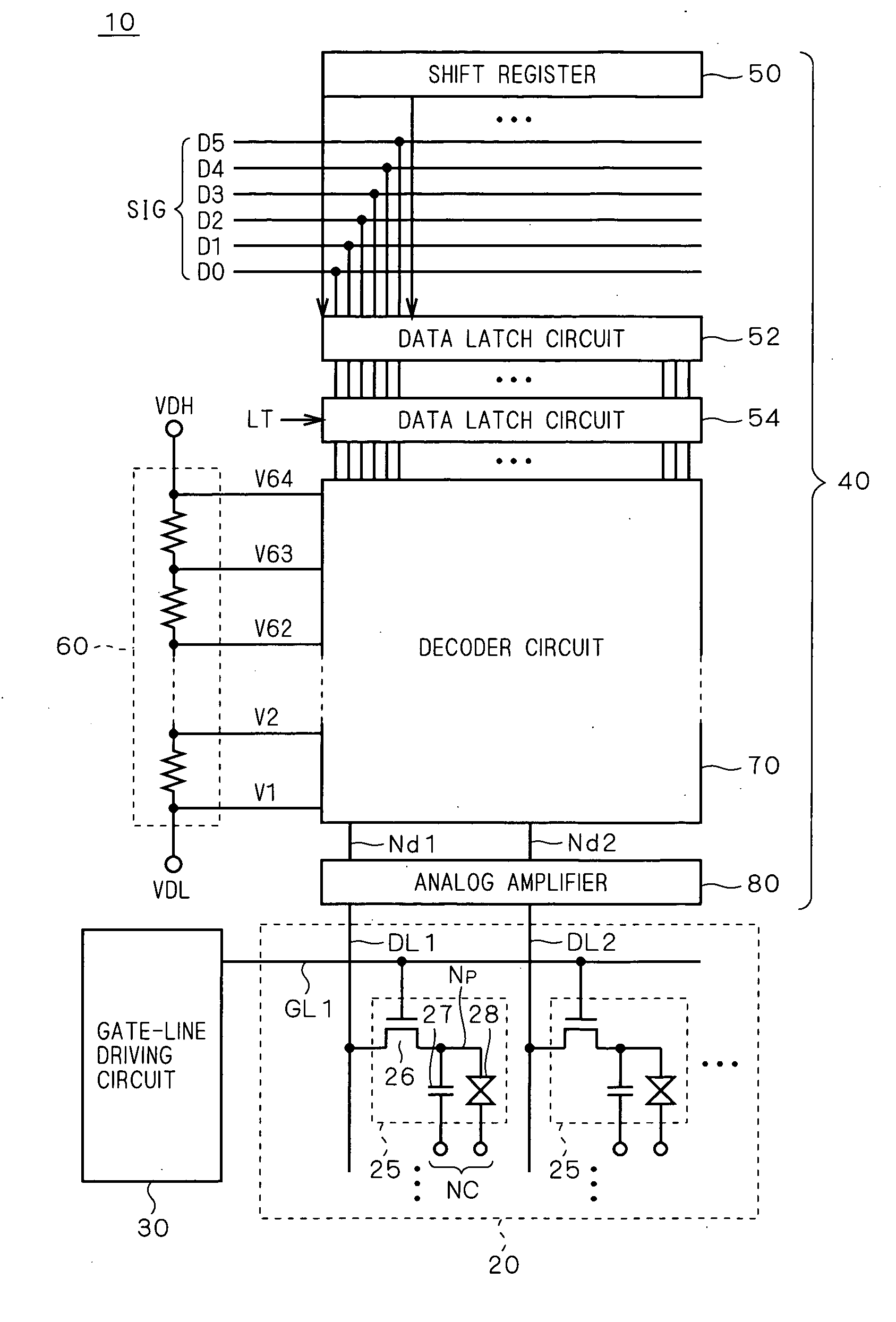 Shift register and image display apparatus containing the same