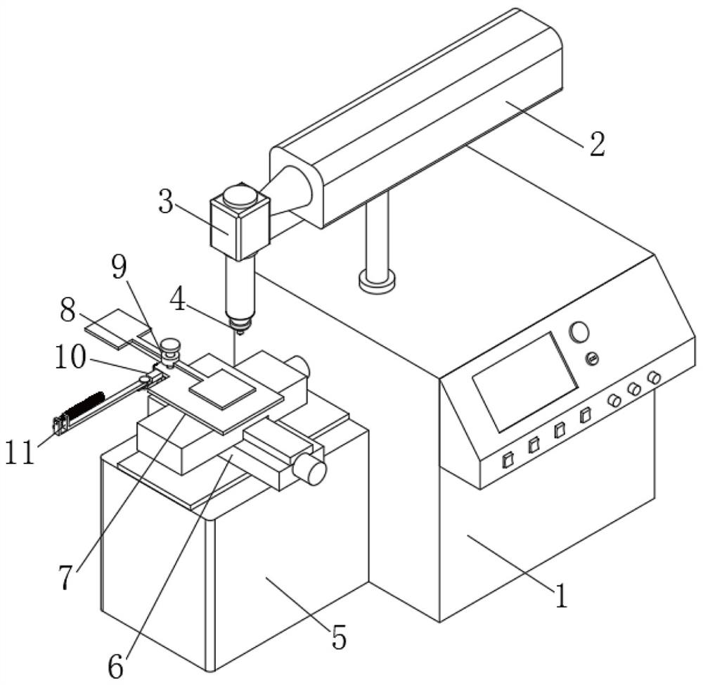 A laser drilling device for lcp flexible circuit board