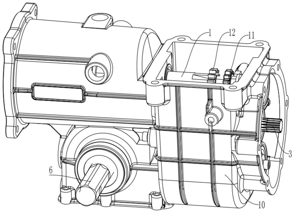 Transmission of mini-tiller