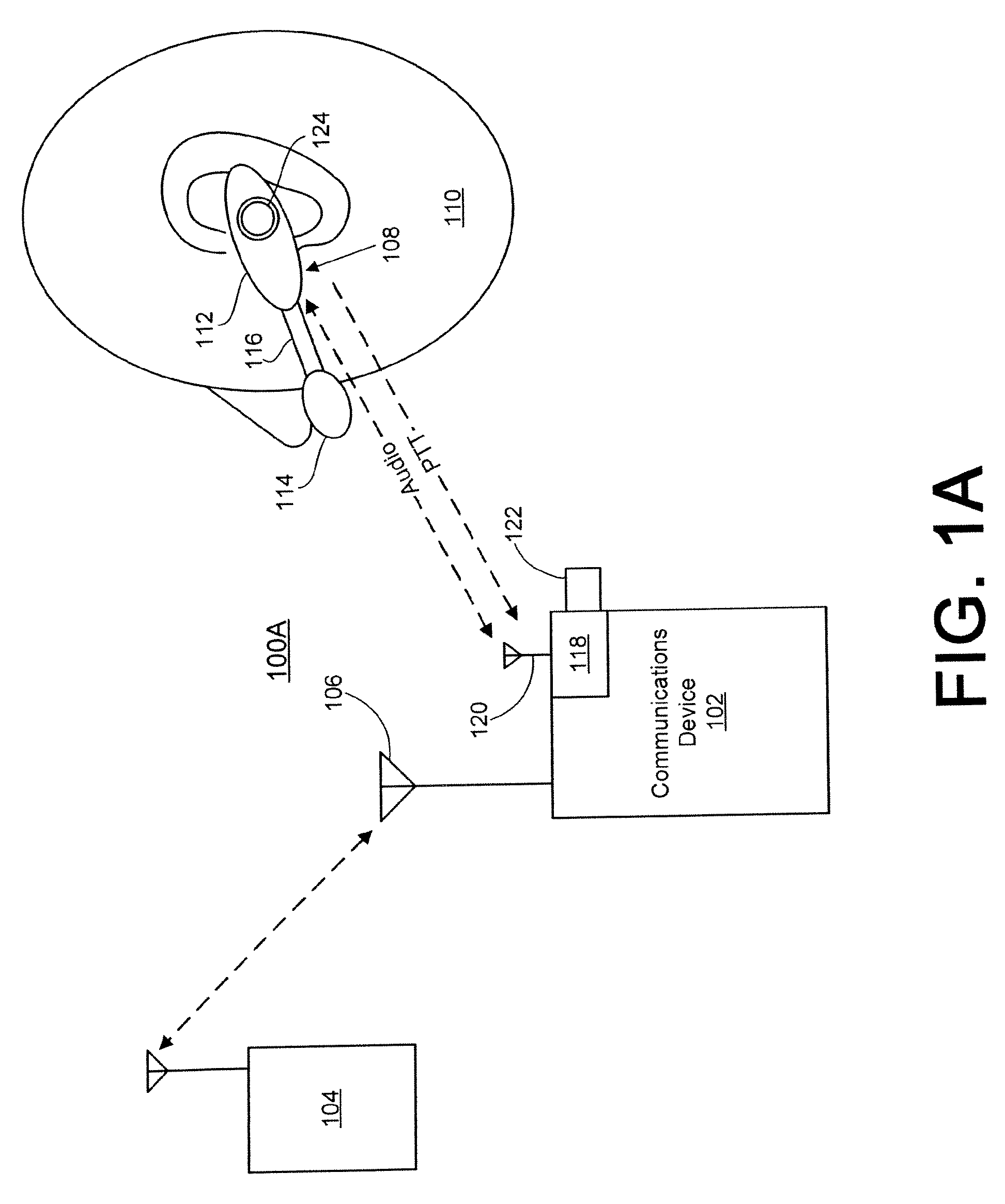 Wireless headset and microphone assembly for communications device