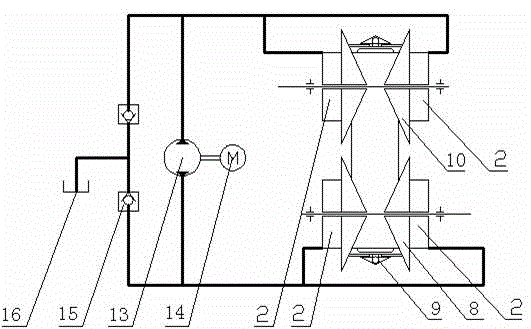 Metal belt type continuously variable transmission with symmetrical-moving conical discs