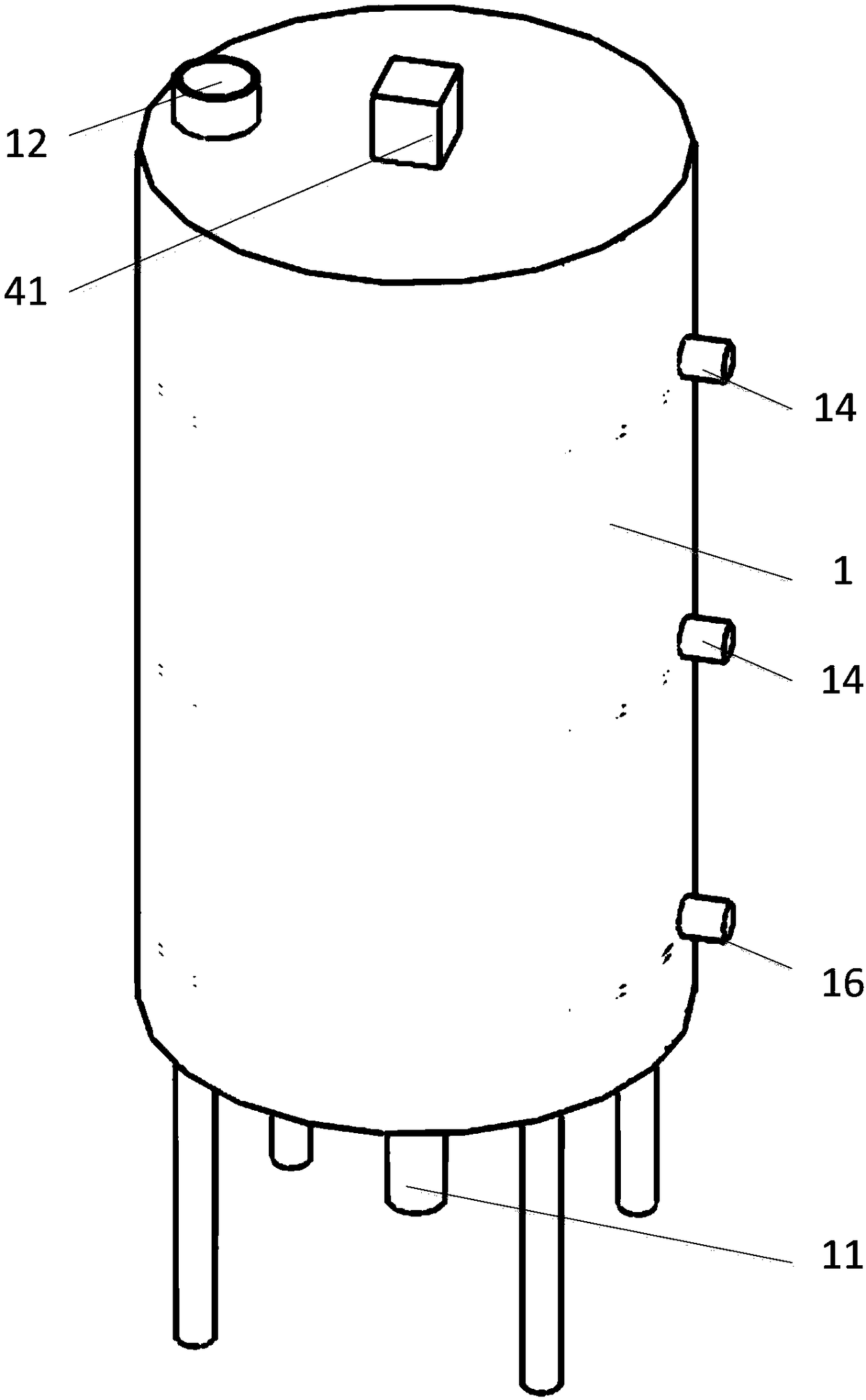 A multi-stage tea oil filtration tank