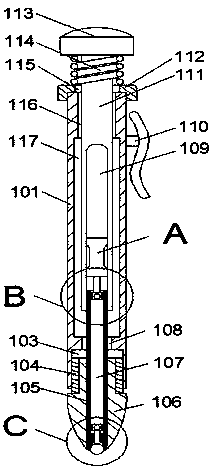 Structure of pen point and operation method thereof