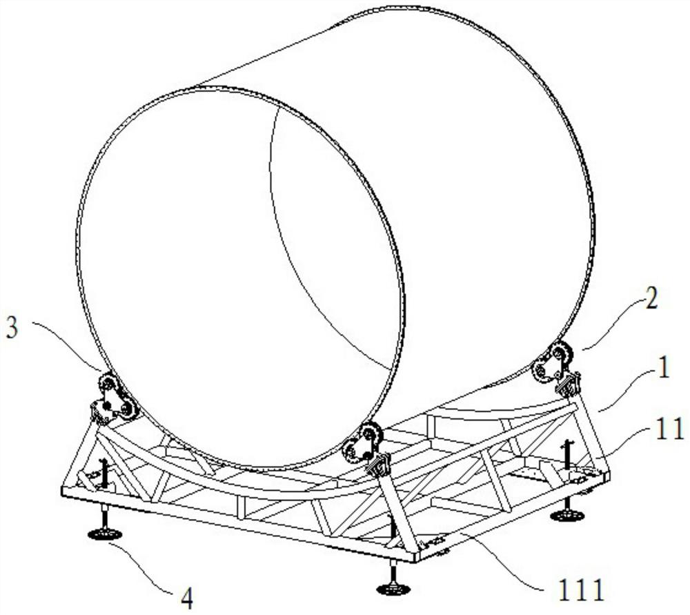 Underwater simulation training frame vehicle for spacecraft cabin