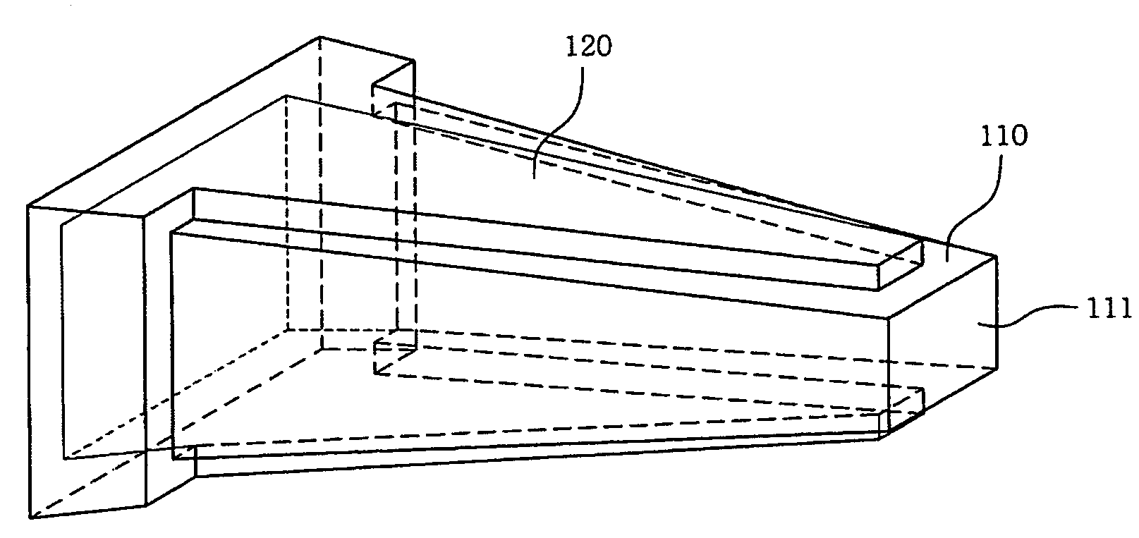 Pyramid-shaped near field probe using surface plasmon wave