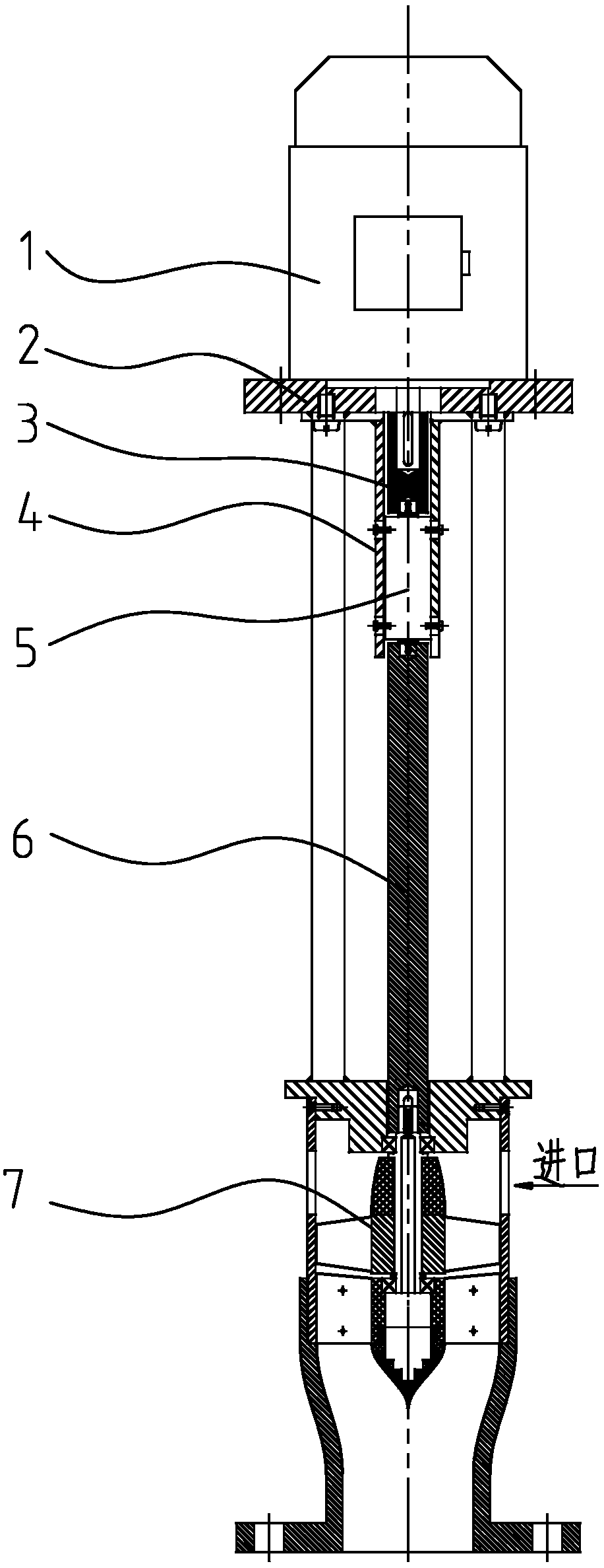 A head measuring device and method for a micro-lift vertical axial flow pump