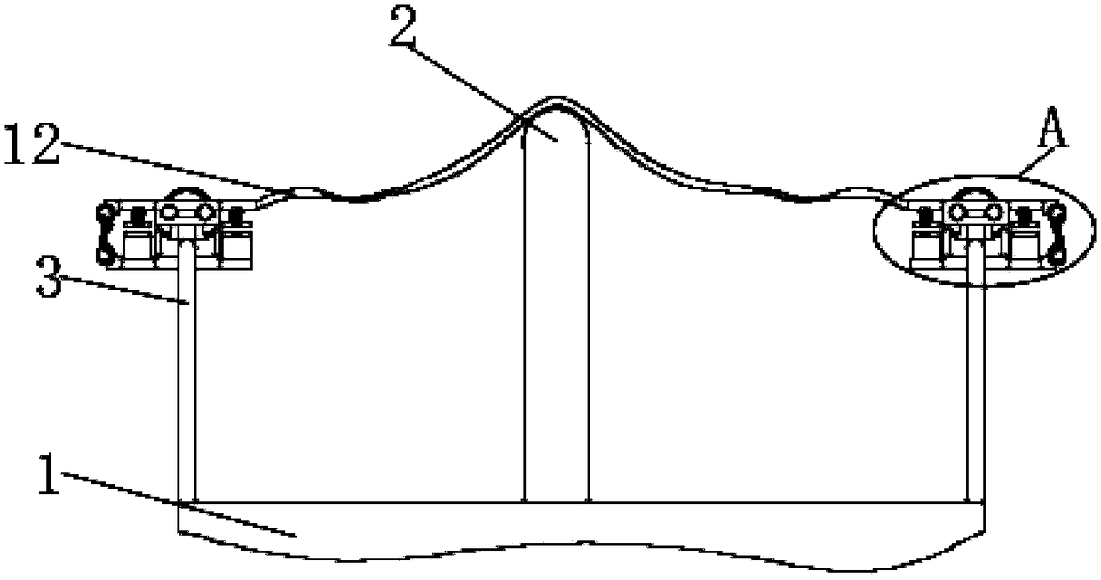 Fast positioning sunshade net for vegetable planting